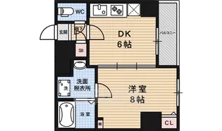 AFICION堀川【5階】の間取り