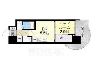 セレニテ新大阪プリエ【1階】の間取り