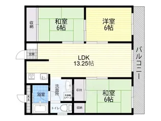 プレジデント稲野【603号室】の間取り