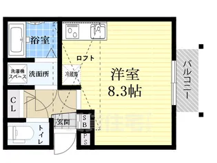 プレアール崇徳院【4階】の間取り