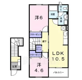 クレストール七反田【2階】の間取り