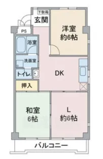 アメニティー大善【1階】の間取り