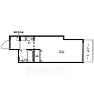 Gloire烏丸五条(旧:Eau de Vie烏丸五条)【10階】の間取り