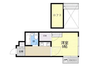 エンバール帝塚山【1階】の間取り