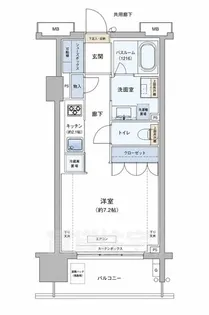 オープンレジデンシア名古屋駅The Court【14階】の間取り
