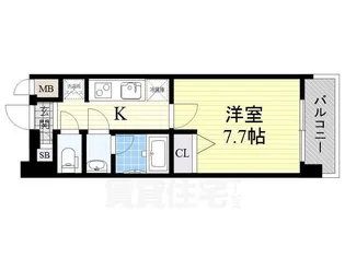 LA DOUCEUR天王寺【12階】の間取り