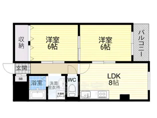 アーベル北淀【2階】の間取り