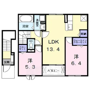 フォルトゥーナ4【2階】の間取り