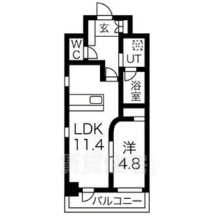 GK fan レジデンス【8階】の間取り