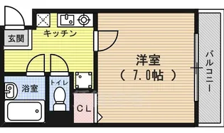 ポルトボヌール【1階】の間取り