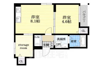 ハルカス武庫川【1階】の間取り