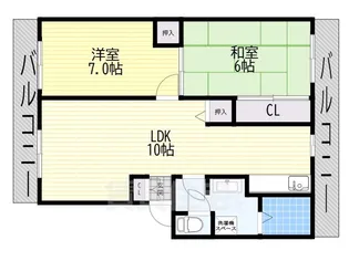 エルセレッソ【2階】の間取り