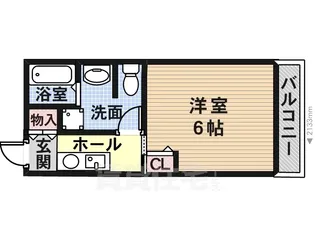 山口ビル【305号室】の間取り