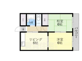 シャトーバーデンバーデン【2階】の間取り