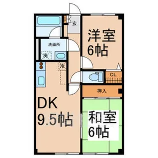 レジデンス清水山 A棟【1階】の間取り