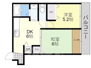 マンションハヤシビル【1階】の間取り