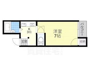 フリーディオ春日町【4階】の間取り