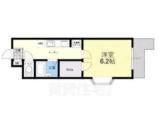グリーンコープ三津屋【1階】の間取り