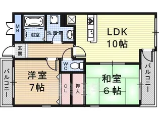 ルネッサンス2【2階】の間取り