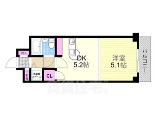クローバー御幣島【3階】の間取り