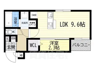 ワコーレヴィータ伊丹西台【1階】の間取り