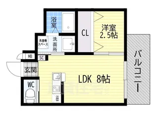 ワコーレヴィータ伊丹西台【3階】の間取り