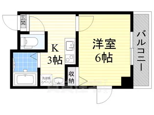 グランパシフィック十三東【6階】の間取り