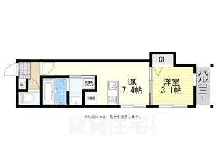 ハーモニーテラス鷹合【1階】の間取り