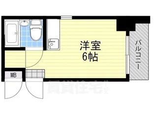 ダイドーメゾン上新庄【6階】の間取り