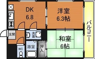 ロイヤルトゥエルブ【301号室】の間取り