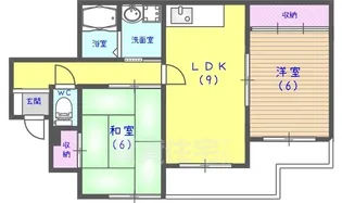 マノワール久貝【3階】の間取り