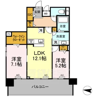 L'ENVOL MEIEKI【9階】の間取り