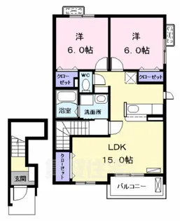 Comfort 西中島【2階】の間取り