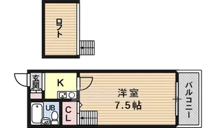ふぁみーゆ河合【3階】の間取り