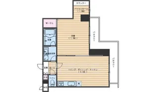 クリスタルグランツ京都御所西【6階】の間取り