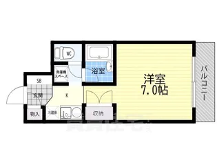 バレー・エスポワール・三国【3階】の間取り