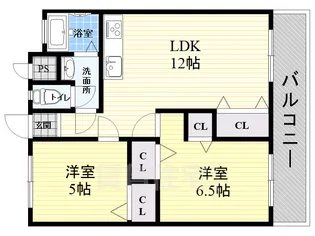 サリーコート元浜【3階】の間取り