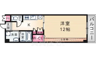プラマー3番館【4階】の間取り