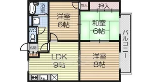 モアクレスト花田公園A棟【1階】の間取り