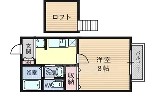 CASA DE FLOR【2階】の間取り