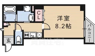 クレシア道頓堀【6階】の間取り