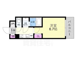 ソルテラス京都東寺 HOMARE【4階】の間取り