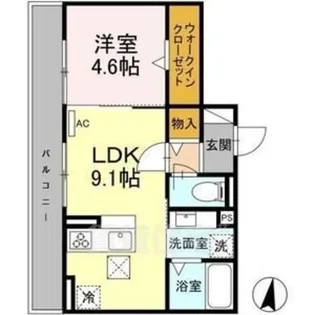 ベンティ 明治【1階】の間取り