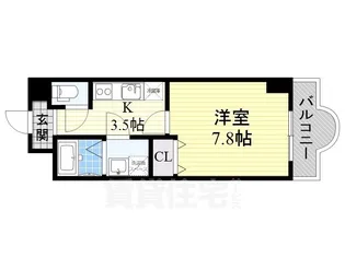 ルミエール八尾駅前【3階】の間取り