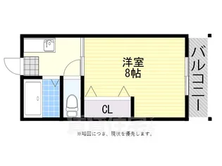 ステップコート長居【2階】の間取り