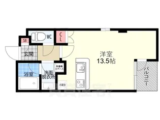 アーバネックス北大路【3階】の間取り