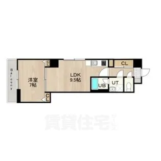 CITY SPIRE浜大津駅前【7階】の間取り