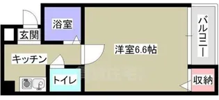 エクセレント二条【1階】の間取り