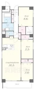 仮称)西院巽町プロジェクト【2階】の間取り