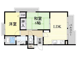 コーポ加島2【2階】の間取り
